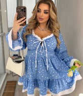 Платье с оборками YM-7959A14