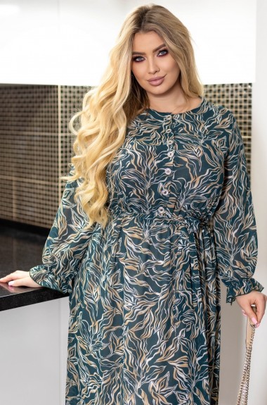 Шифоновое платье больших размеров AO-2415A600 