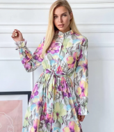 Платье с цветочным принтом NJ-SS-170722A650