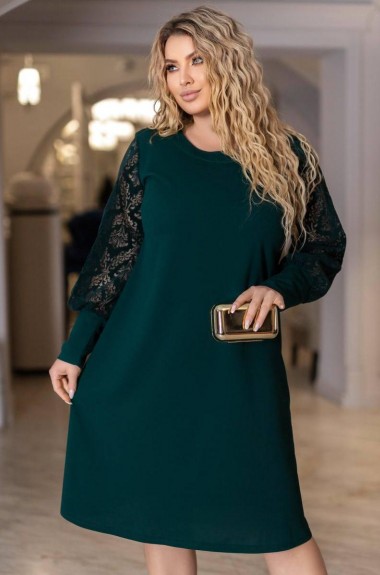 Платье с кружевными рукавами AO-2164A500