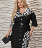 Платье с пуговицами спереди VLT-1617A650