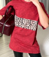 Футболка женская оверсайз с принтом IB-104A450 Футболка женская оверсайз с принтом IB-104A450