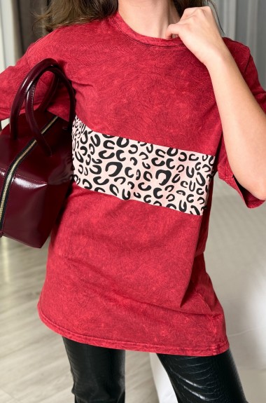 Футболка женская оверсайз с принтом IB-104A450