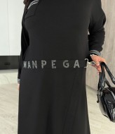 Женское черное платье  ZP-1295A600