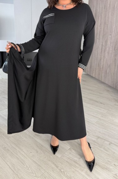 Женское черное платье  ZP-1295A600