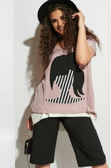 Костюм с удлиненными шортами NJ-IS-971A840