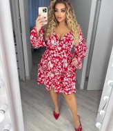 Короткое платье с длинным рукавом YM-7052.18A13.5