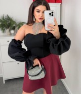 Корсет с рукавами фонариками  YM-7034A15