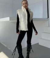 Объемная жилетка женская  POK-414A600