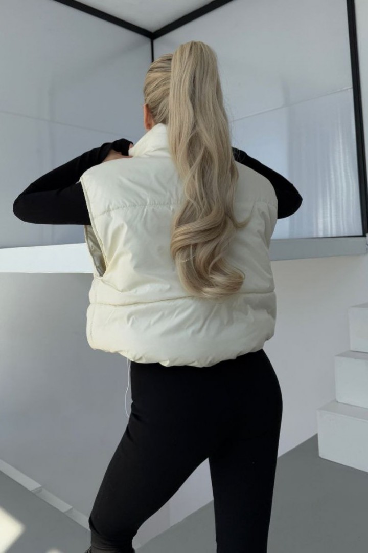 Объемная жилетка женская  POK-414A600