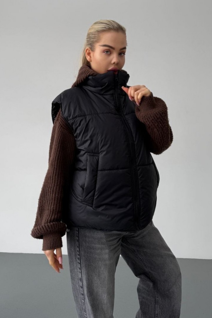 Объемная жилетка женская  POK-414A600