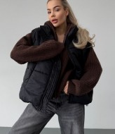 Объемная жилетка женская  POK-414A600