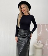 Юбка миди кожаная TS-440A360