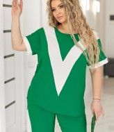 Брючный костюм женский для полных  VLT-1624A650