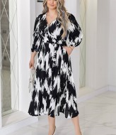 Платье на запах для полных VLT-1625A700