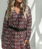 Платье женское с принтом NJ-PRA-6047A780