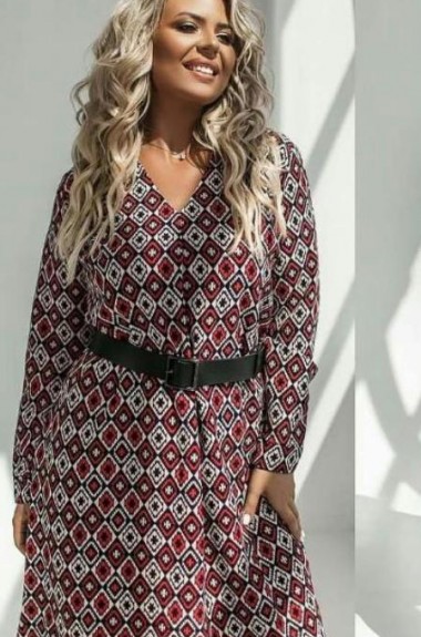 Платье женское с принтом NJ-PRA-6047A780