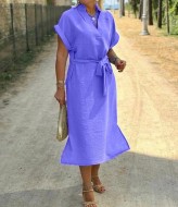 Однотонное летнее платье  IO-715A400