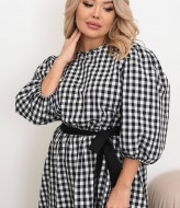 Свободное платье с поясом YS-2127A590B670