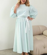 Свободное платье с поясом YS-2127A590B670