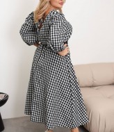 Свободное платье с поясом YS-2127A590B670