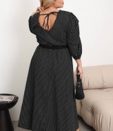 Свободное платье с поясом YS-2127A590B670