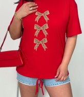 Красивая женская футболка  IB-1139A350