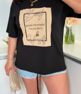 Женская футболка с надписями IB-1138A350