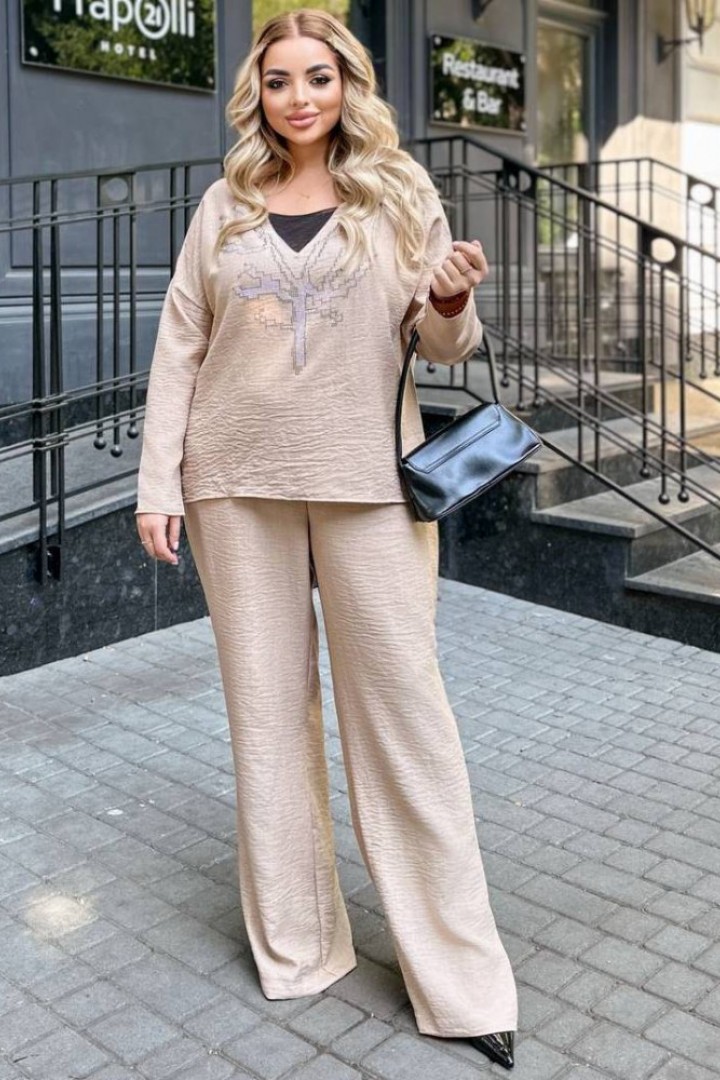 Костюм женский льняной  VIA-232A17