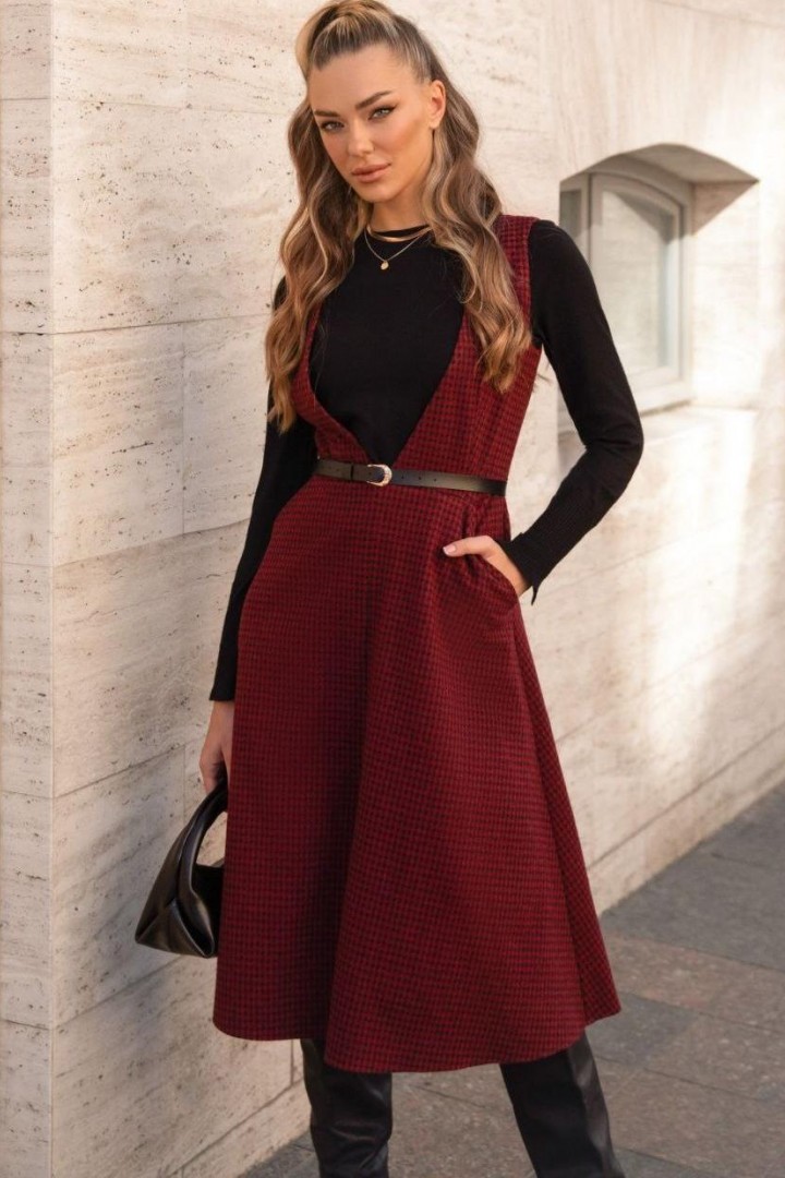 Сарафан у  клітинку  NJ-72A710