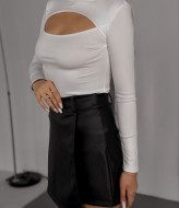 Юбка-шорты из экокожи MIL-604A350