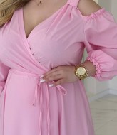 Длинное платье на запах YM-05635A14