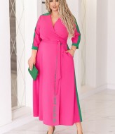 Длинное платье на запах VOJ-1008A600