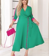 Длинное платье на запах VOJ-1008A600