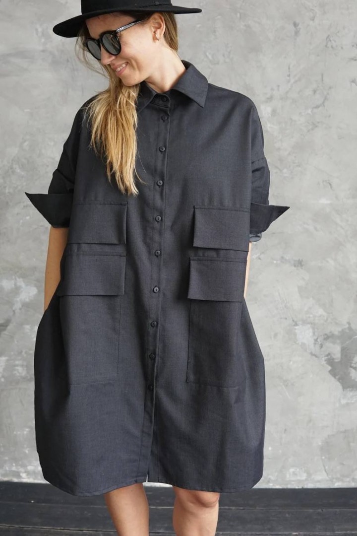 Сукня-оверсайз “Black Minimal”  AM-3330A700