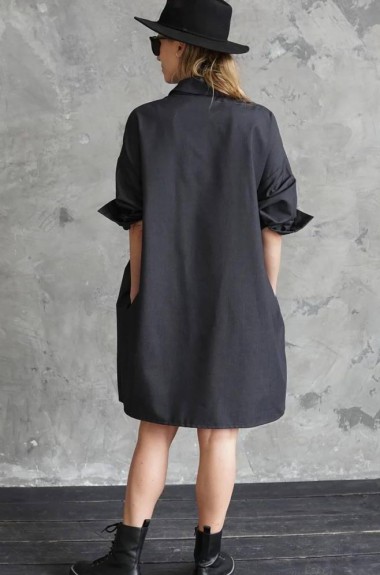 Платье - оверсайз “Black Minimal” AM-3330A700 Платье - оверсайз “Black Minimal” AM-3330A700