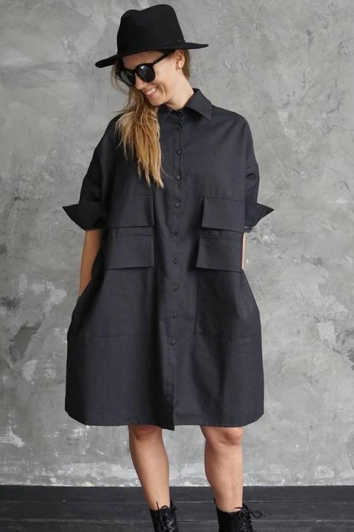Сукня-оверсайз “Black Minimal”  AM-3330A700