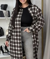 Рубашка платье в клетку   AM-3325A750 