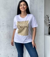 Футболка из хлопка  AMU-006A249