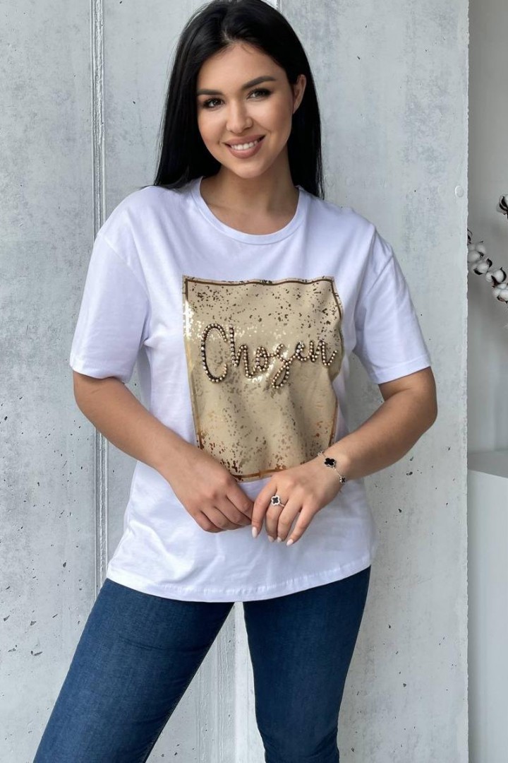 Футболка oversize крою  AMU-006A249 