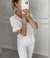 Футболка  с пуговицами AMU-545A199