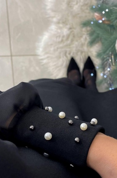 Платье с шифоновыми рукавами AMU-1518A399