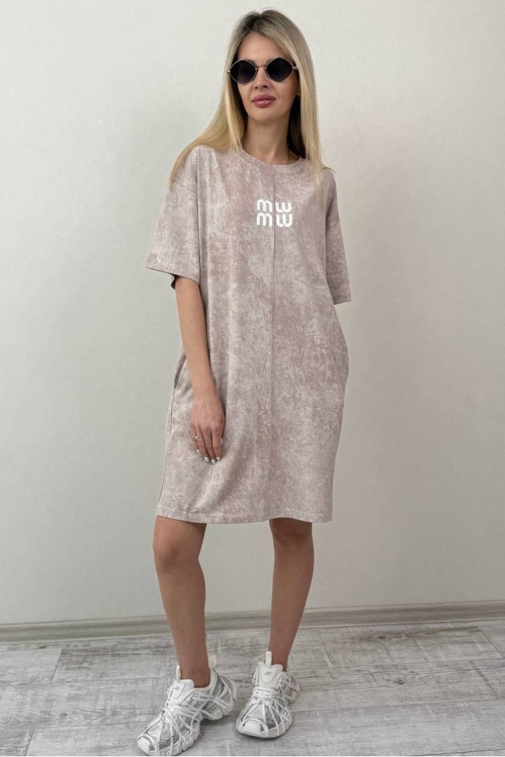 Женское платье футболка LYK-R0572A500