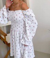 Платье с оголенными плечами  JK-2049A599