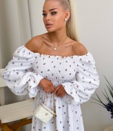 Платье с оголенными плечами  JK-2049A599