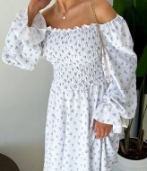 Платье с оголенными плечами  JK-2049A599