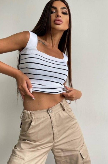 Майка в полоску  AMU-3681A120  