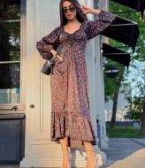 Платье с воланом MB-57A700