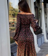 Платье с воланом MB-57A700