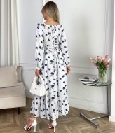 Платье в цветочный принт SOL-3020A650